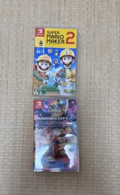 スーパーマリオメーカー2とマリオカートデラックス8 2枚セット　Switch