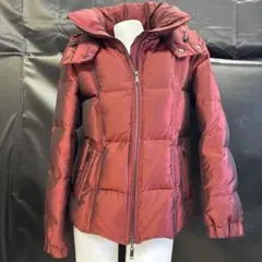 バーバリー ロンドン ダウンジャケット 裏地ノバチェック 赤　中古美品