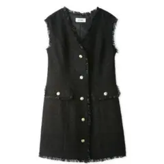 【値下げ中】SNIDEL ツイードジレミニワンピース