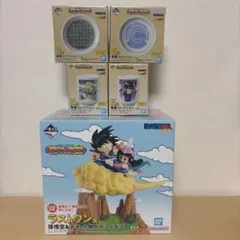 ドラゴンボール　一番くじ　ラストワン賞　孫悟空 & チチ　小物入れフィギュア
