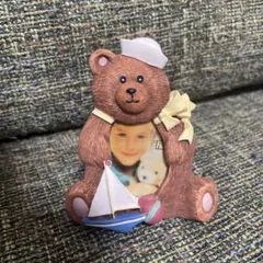 フォトフレーム　クマ　マリン　レトロ