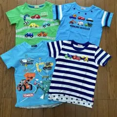 日*こ様 MIKI HOUSE・クレードスコープ 乗り物Tシャツ 4枚セット 1