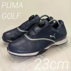 Puma ゴルフシューズ ダイヤル式フィット ネイビー 23cmのサムネイル
