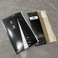 Atsugi ブラックストッキング L-LL & Aiko Koshino