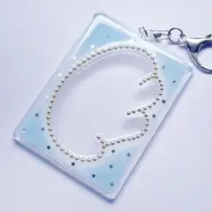 ウィッシュコア 水色×羽×星 y2k トレカキーホルダー