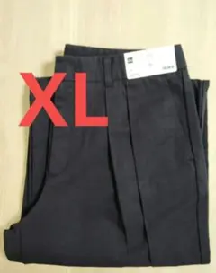 新品 GU チノバレルレッグタックパンツ ブラック XL ジーユー