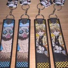 鬼滅の刃　フライトテープキーホルダー　刺繍　セット