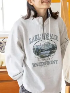 niko and… スーベニアハーフZIPプルオーバー L