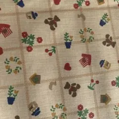 カントリー生地 ベージュ