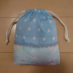 ゆめかわ ドット柄 コップ袋 給食袋 巾着袋