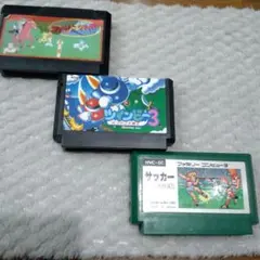 FC ファミコン3点 ツインビー3＆サッカー＆ファミリージョッキー
