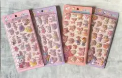 【新作】ダッフィーフレンズ 硬い　シール　4枚セット