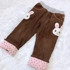 ミキハウスホットビスケッツ　 長ズボン うさこ　コーデュロイ　100 保育園