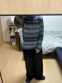 柄ニット ニット