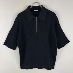 UNITED ARROWS ポロシャツ ハーフジップ ブラック 半袖 Tシャツ - メルカリ
