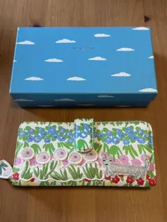 Spring sale ツモリチサト　猫　花柄　長財布