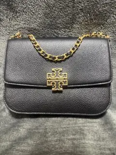 Tory Burch ブラックレザーショルダーバッグ