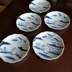 九谷焼 須田菁華作 魯山人写 鯰形向付皿 四客 藍九谷 - メルカリ