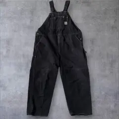 Carhartt オーバーオール ダブルニー ブラック ボロ カーハート