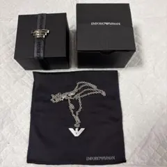 EMPORIO ARMANI イーグルロゴ ネックレス シルバーカラーのサムネイル