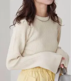 チャオパニックティピー　袖フレアリブニット　状態◎美品