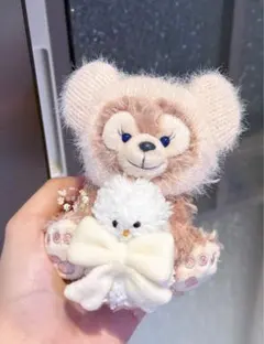 香港ディズニー　冬日 シェリーメイ　座るぬいぐるみキーチェーン