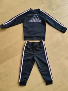 adidas ブラック ジャージ 3T