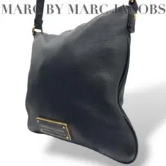【美品】マークバイマークジェイコブス　ショルダーバッグ　黒　ロゴ金具　斜め掛け