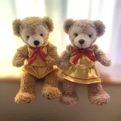 ダッフィ&シェリーメイ　ぬいぐるみ　ペアコスチューム