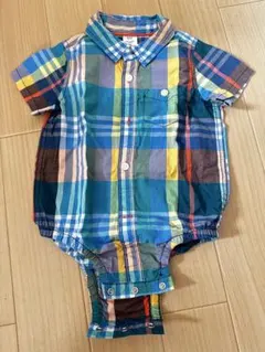 baby GAP チェック柄ロンパース 18-24ヶ月