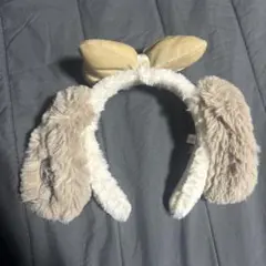 スヌーピー耳カチューシャ（リボン付き）