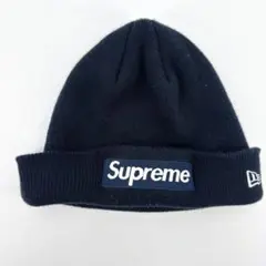 2015 Supreme BOX LOGO beanie ネイビー 伸びアリのサムネイル