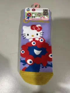 万博会場限定 ミャクミャク ハローキティ サンリオ ソックス　靴下22〜24cm
