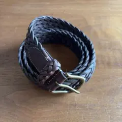 ラルフローレン 編み込みレザーベルト