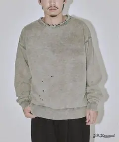J.S.Homestead / パシフィック裏毛ダメージ スウェットsize L