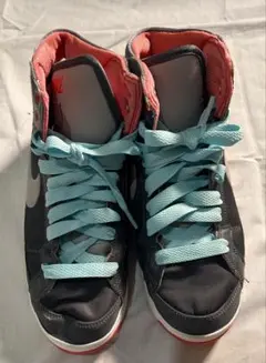 Nike ハイカットスニーカー 24.5cm グレー/オレンジ