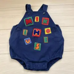 ロンパース ダルマオール サロペット M80-90 ミキハウス ダルマオール S ミキハウスダルマロンパース ロンパース