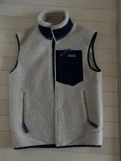 patagonia フリースベスト アイボリー