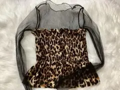 VOLCAN&APHRODITE ヒョウ柄 黒 レース ギャル系