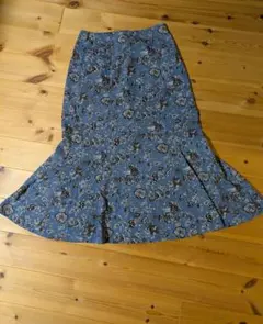 ルクールブラン フラワープリントマーメイドスカート