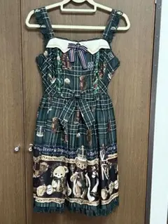新品AP British bear JSK グリーン