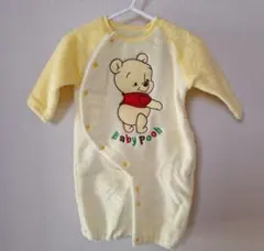 美品　プーさん ツーウェイ・ドレスオール モコモコ　フリースロンパース　60cm