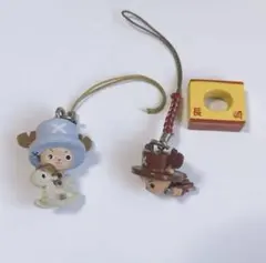 ワンピース チョッパー ストラップ フィギュア 2点セット ご当地キーホルダー