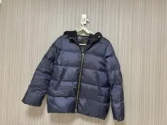 ナノ・ユニバース 西川ダウン/フードショートダウン （ネイビー）