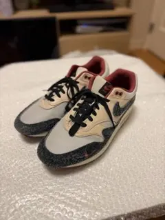Nike スニーカー ベージュ/グレー/赤