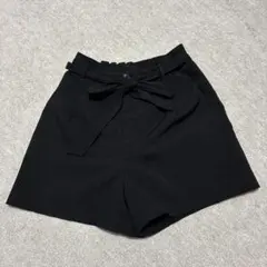 レディース ショートパンツ リボン付き