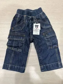 【最終値下げ】ミキハウス　DOUBLE.B ダークデニム パンツ 80サイズ