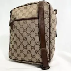 グッチ ショルダーバッグ ボディバッグ GGキャンバス レザー スクエア 多機能