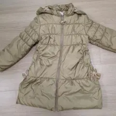 ベージュ ダウンコート