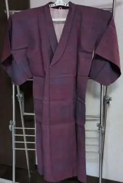 着物　羽織ロング丈　昭和レトロ　古着　アンティーク　光沢